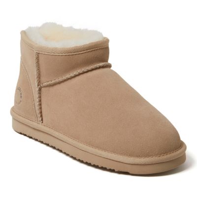 Dearfoams Женские микро-ботинки Fireside by Riverland из натурального шерланга