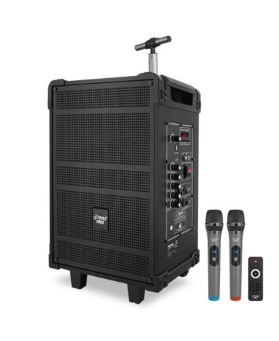 Портативная акустическая система Pyle PWMA1099A, 10" Bluetooth, 600W, с USB/Micro SD/FM и LED дисплеем