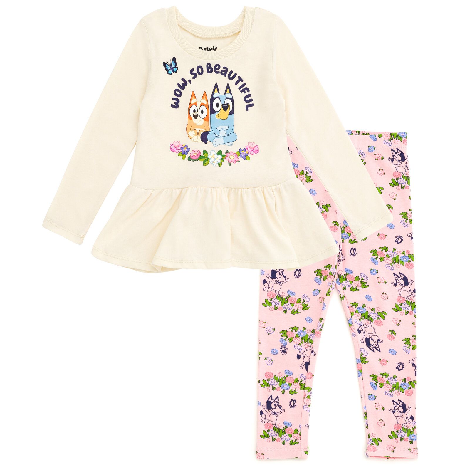 Комплект из футболки и леггинсов Bluey для девочек-подростков