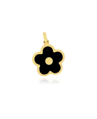 Подвеска The Lovery Onyx Cherry Blossom Charm 14K Gold