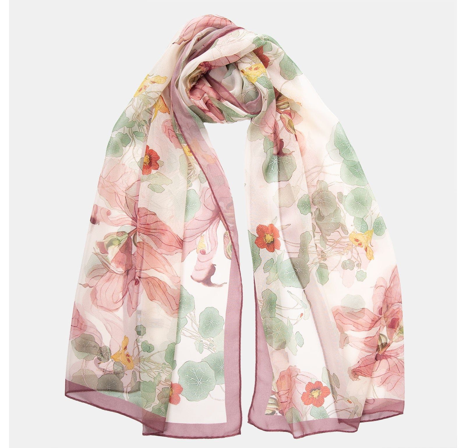 Monique - Long Sheer Silk Scarf for Women