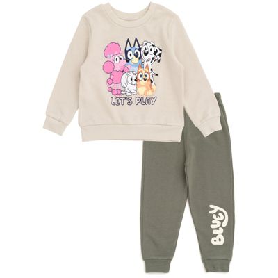 Bluey Toddler Girls 2-Piece Fleece Sweatshirt and Pants Set