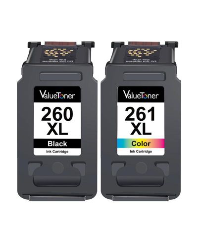 Valuetoner сменный картридж для чернил Canon 260XL 261XL (1 черный, 1 цветной)