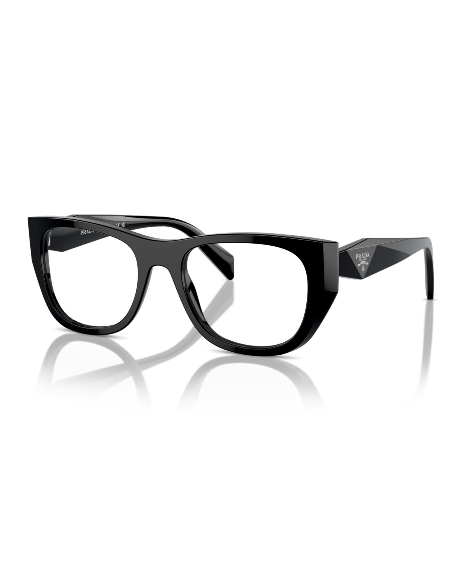 Prada Woman Irregular Plastic PR A18V Eyeglasses