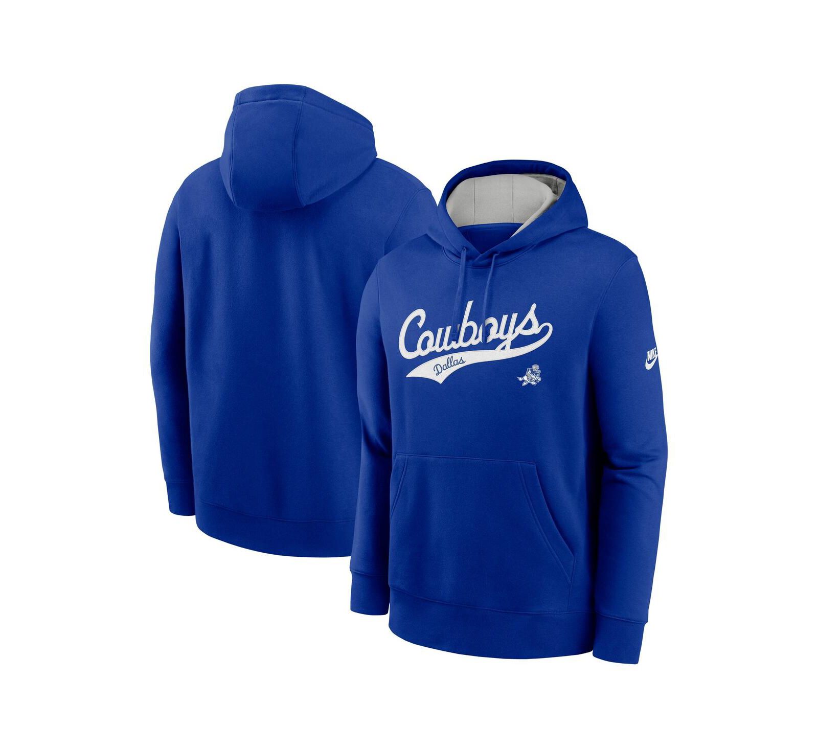 Мужское худи Nike Dallas Cowboys Rewind Tail Sweep Club Royal