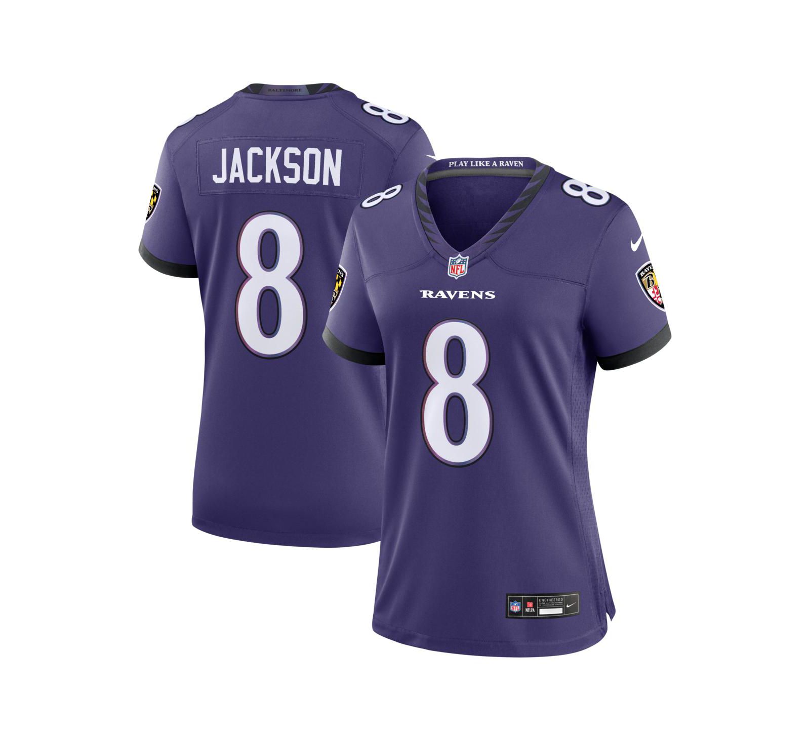 Nike Women's Lamar Jackson Purple Baltimore Ravens Team Game Jersey
