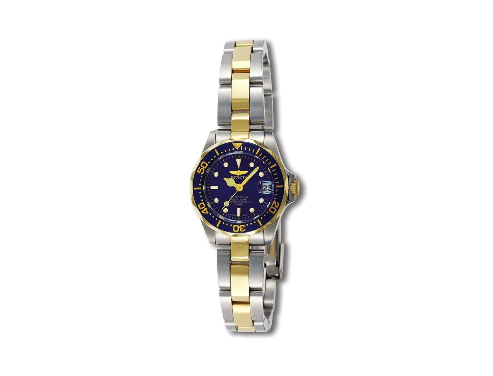 Invicta Women's 8942 Pro Diver Quartz 3 Hand Blue Dial Watch
