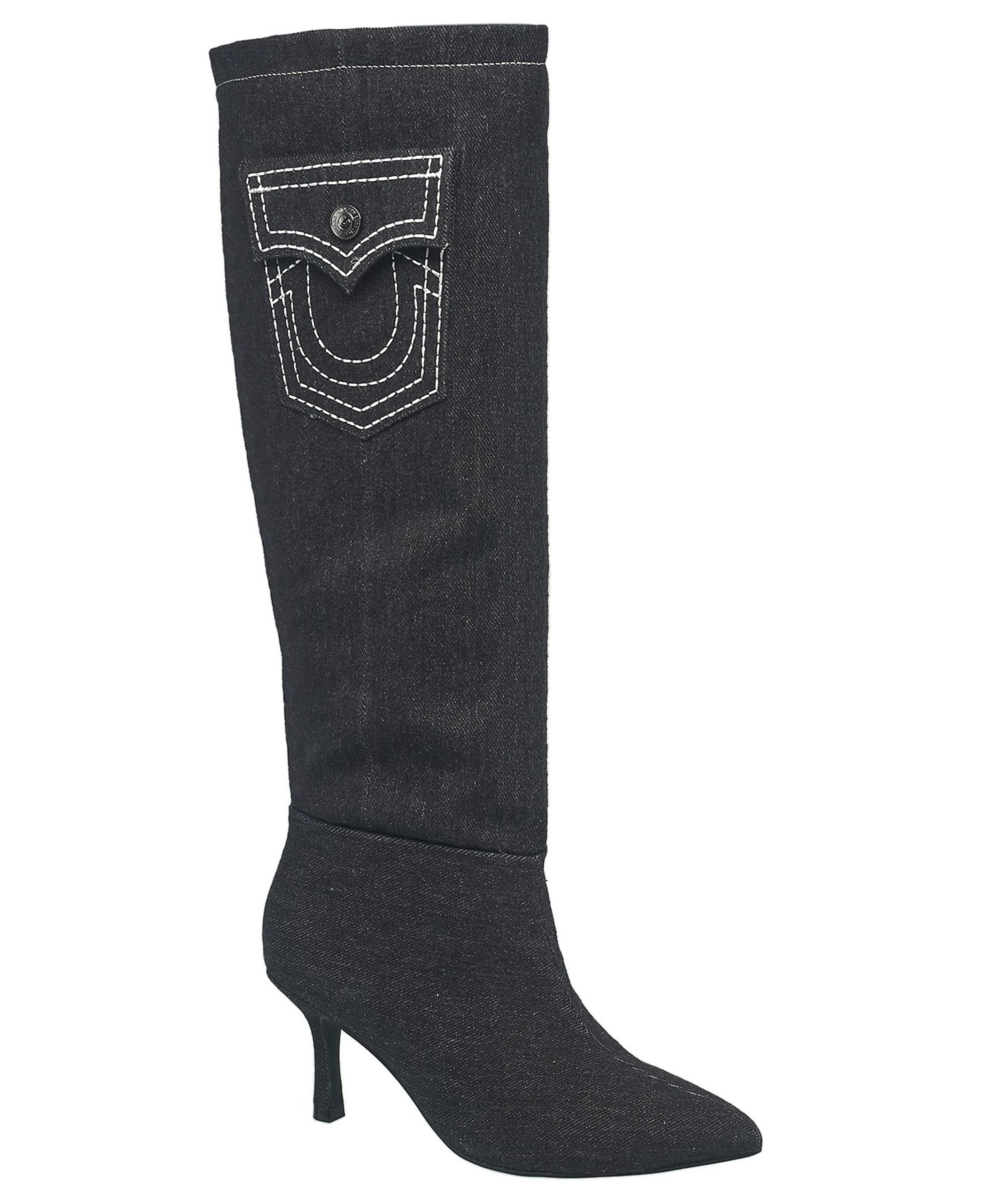 True Religion Женские высокие джинсовые сапоги Tall Denim Boot