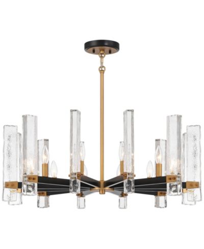 Possini Euro Design Daphne Chandelier Ceiling Light with 12-Light Mid Century Modern Fixture for Dining Room Over Table
