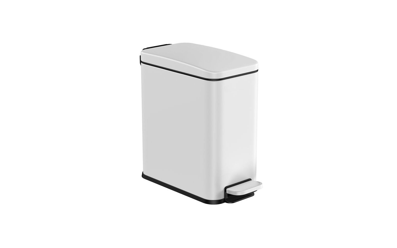 Slickblue Small Gallon Trash Bin with Lid Compact and Convenient for Home or Office Use