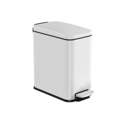 Slickblue Small Gallon Trash Bin with Lid Compact and Convenient for Home or Office Use