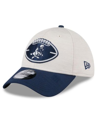 Мужская кепка New Era Dallas Cowboys 2024 Sideline Historic 39THIRTY Flex Stone/Navy