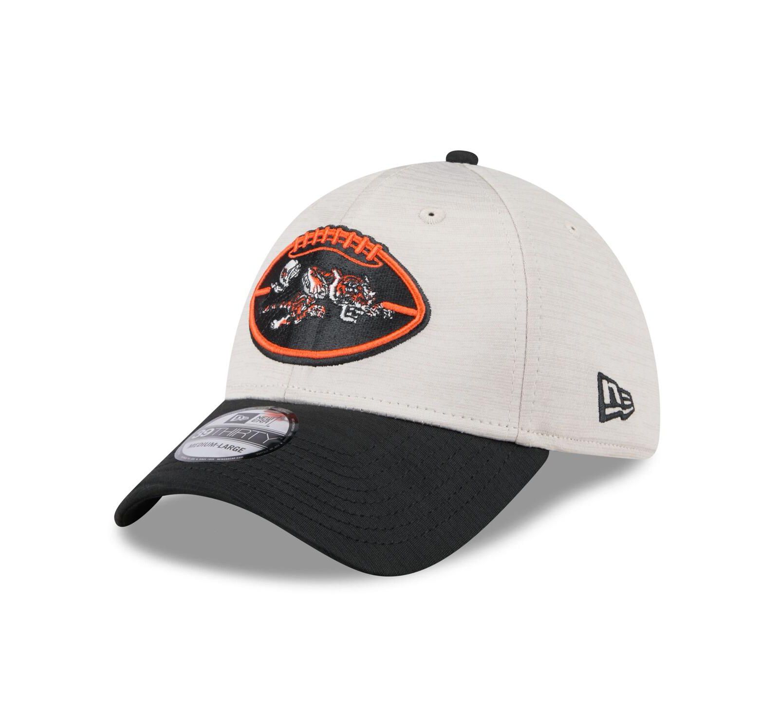 Мужская кепка New Era Cincinnati Bengals 2024 Sideline Historic 39THIRTY Flex