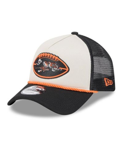 Мужская кепка New Era Cincinnati Bengals 2024 Sideline Historic 9FORTY A-Frame Trucker