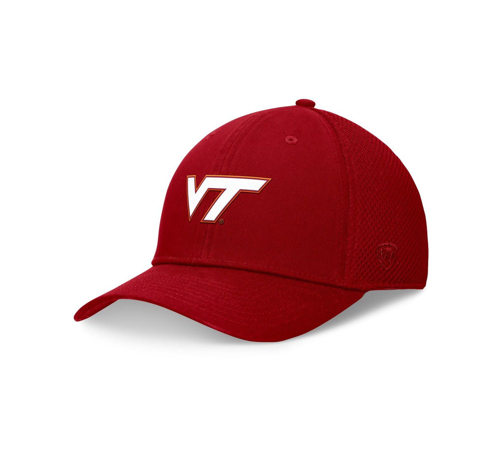 Мужская кепка Top of the World Maroon Virginia Tech Hokies Spacer Flex