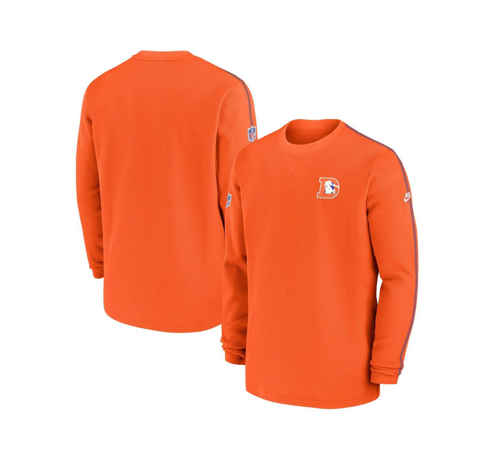 Мужской топ Nike Denver Broncos Alternate Logo Coach Long Sleeve Orange