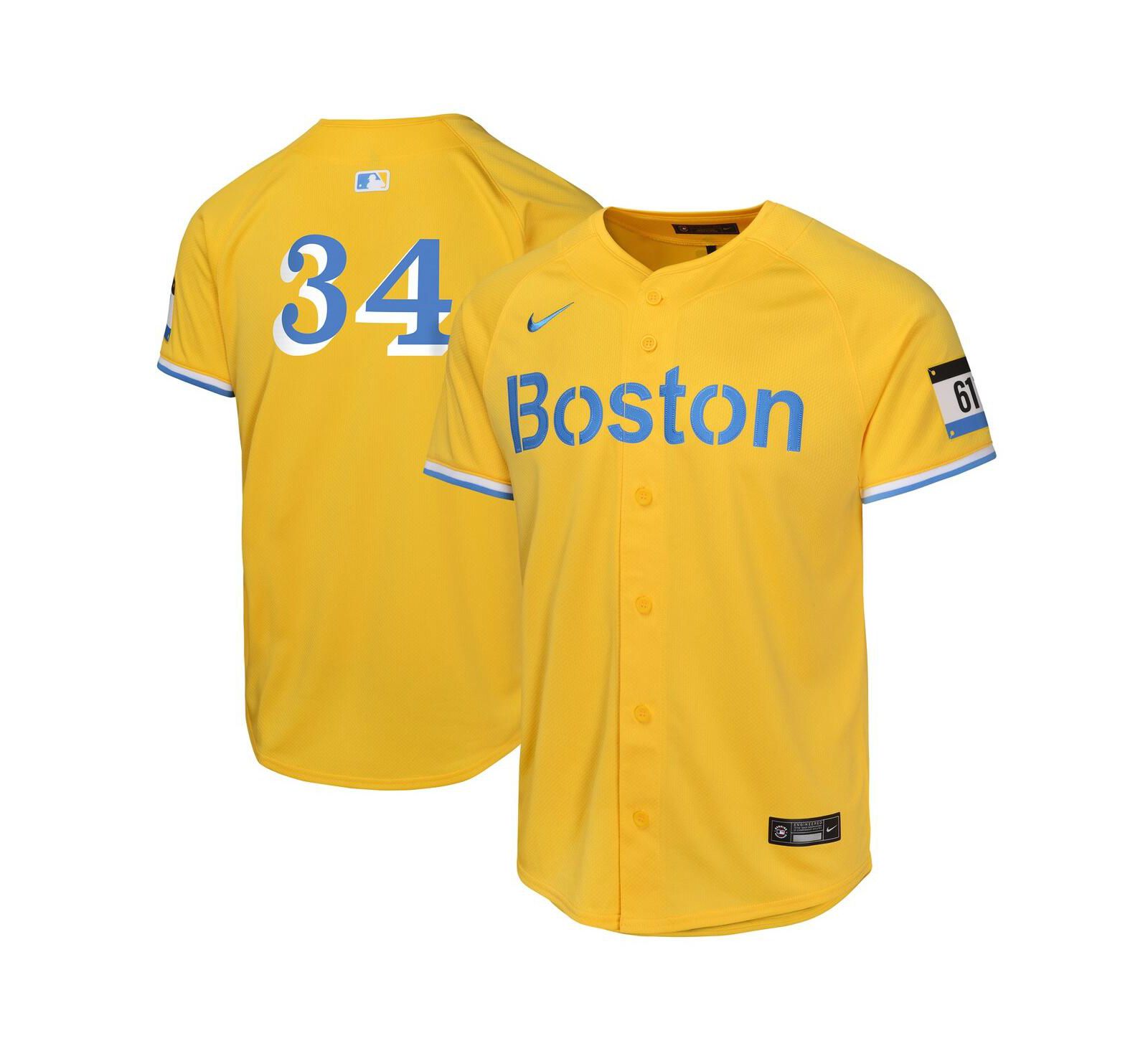 Nike Big Boys and Girls David Ortiz Gold Boston Red Sox City Connect Limited Player Jersey