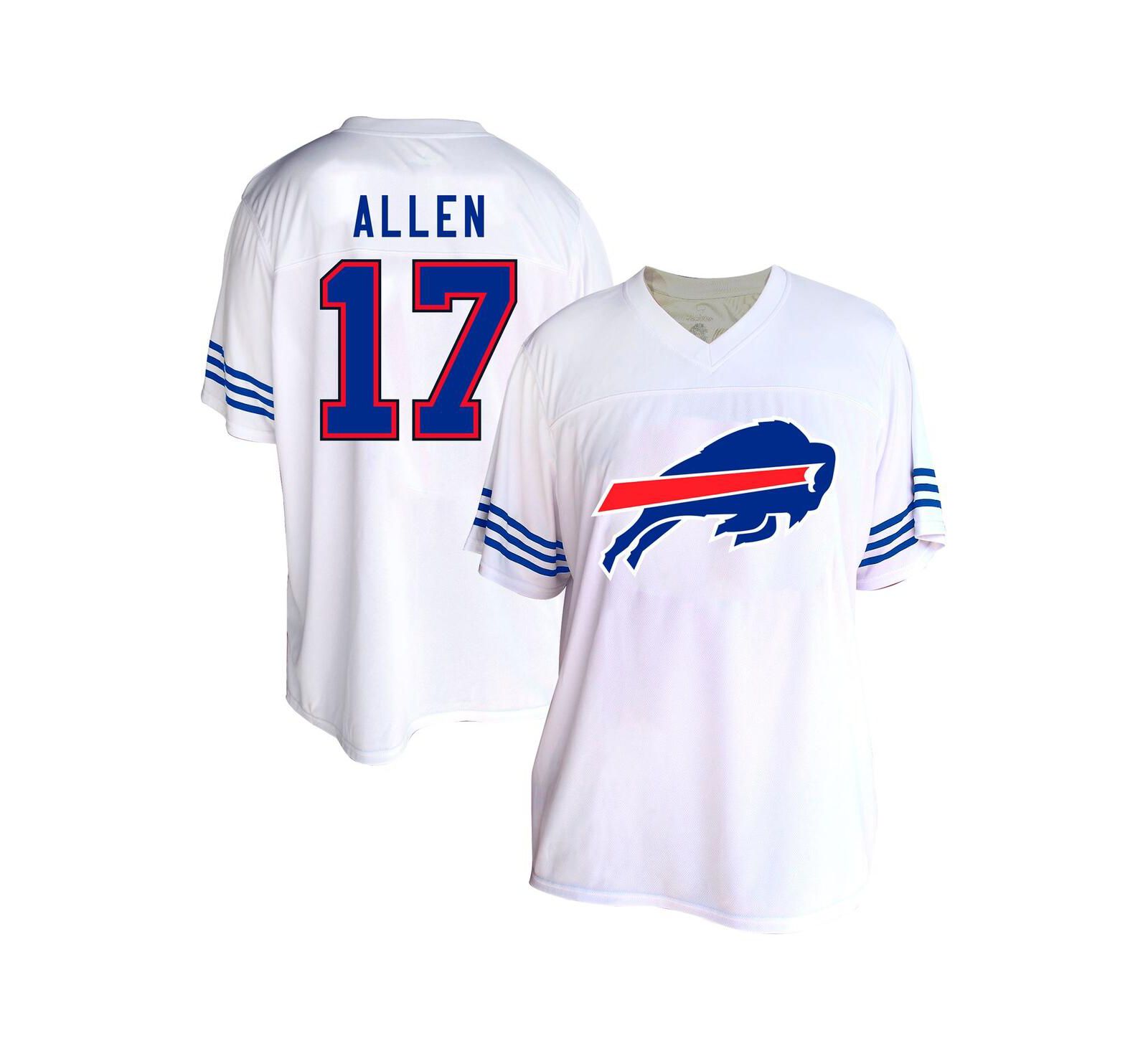 Детская джерси Fanatics Josh Allen White Buffalo Bills Plus Size Fashion, женская