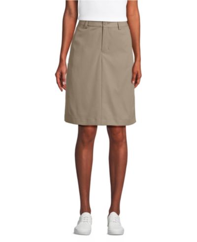 Lands' End Women's Active Performance Chino Skort Top of the Knee