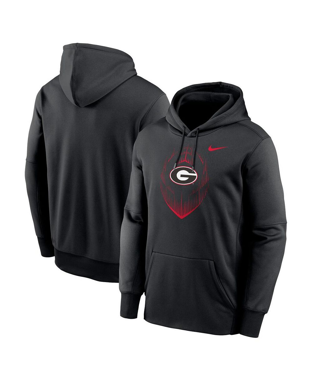 Худи Nike Men's Black Georgia Bulldogs Football Icon Performance Fleece Pullover