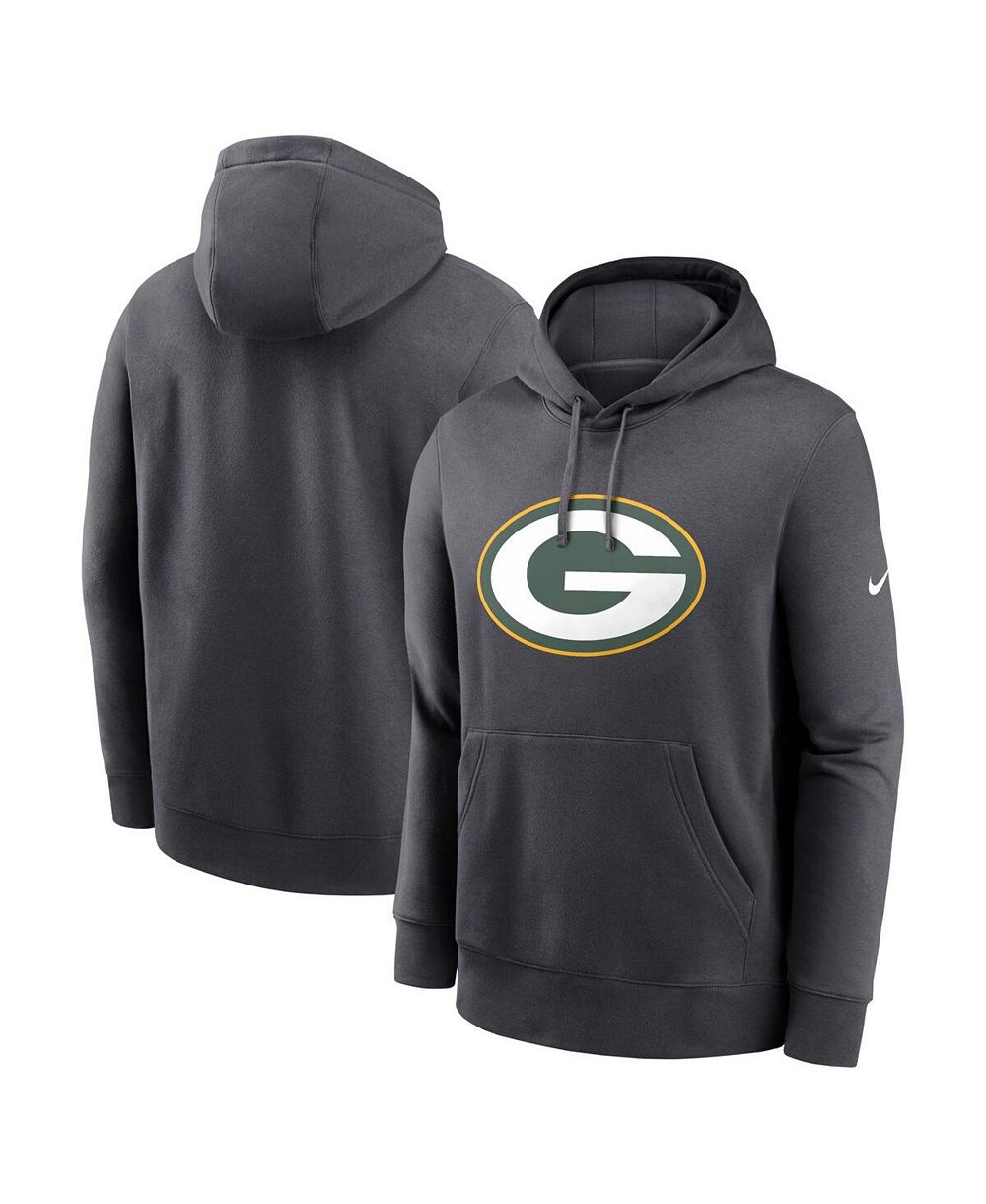 Мужское худи Nike Anthracite Green Bay Packers Club Logo