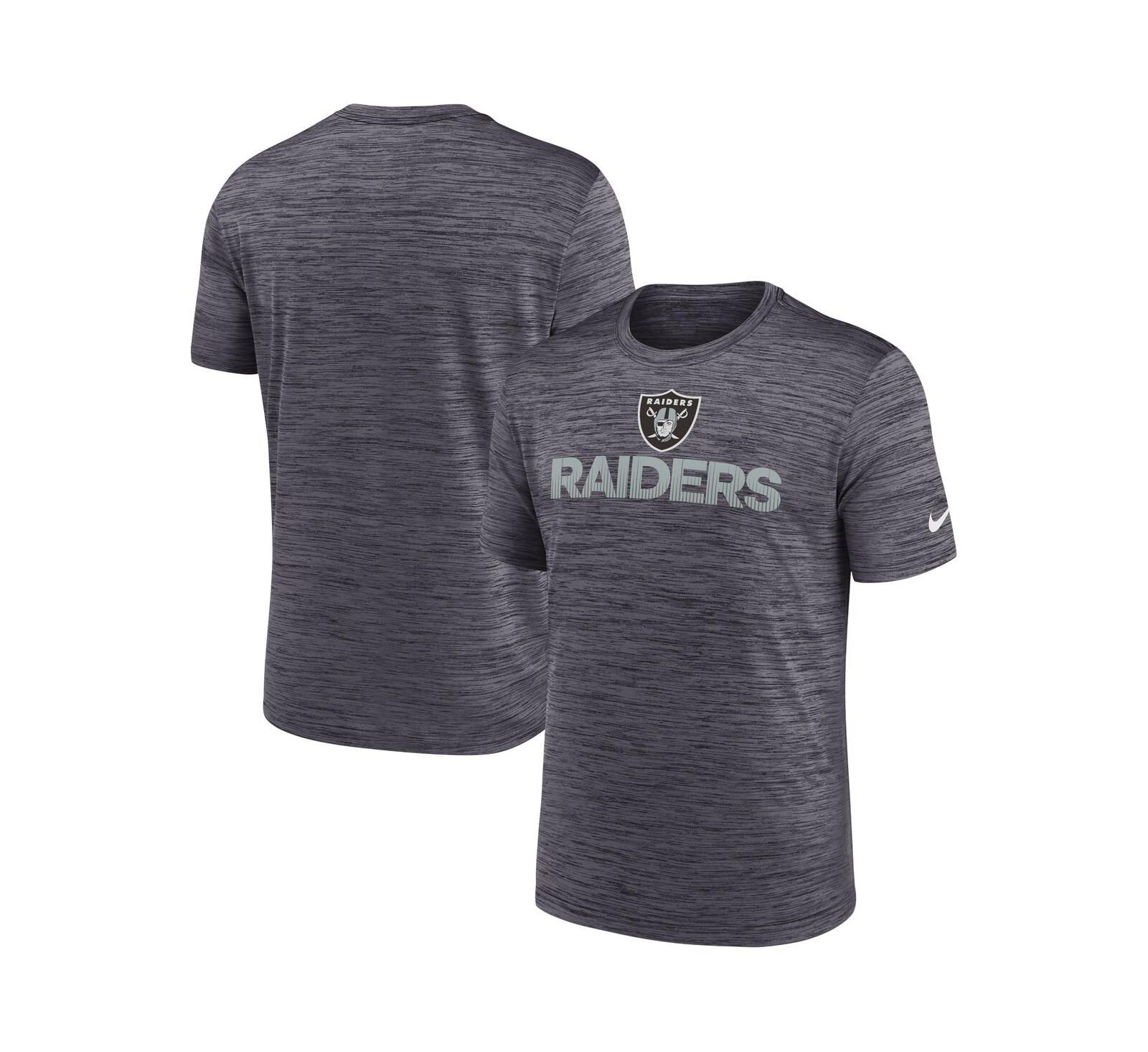 Nike Men's Black Las Vegas Raiders Blitz Velocity Modern Performance T-Shirt