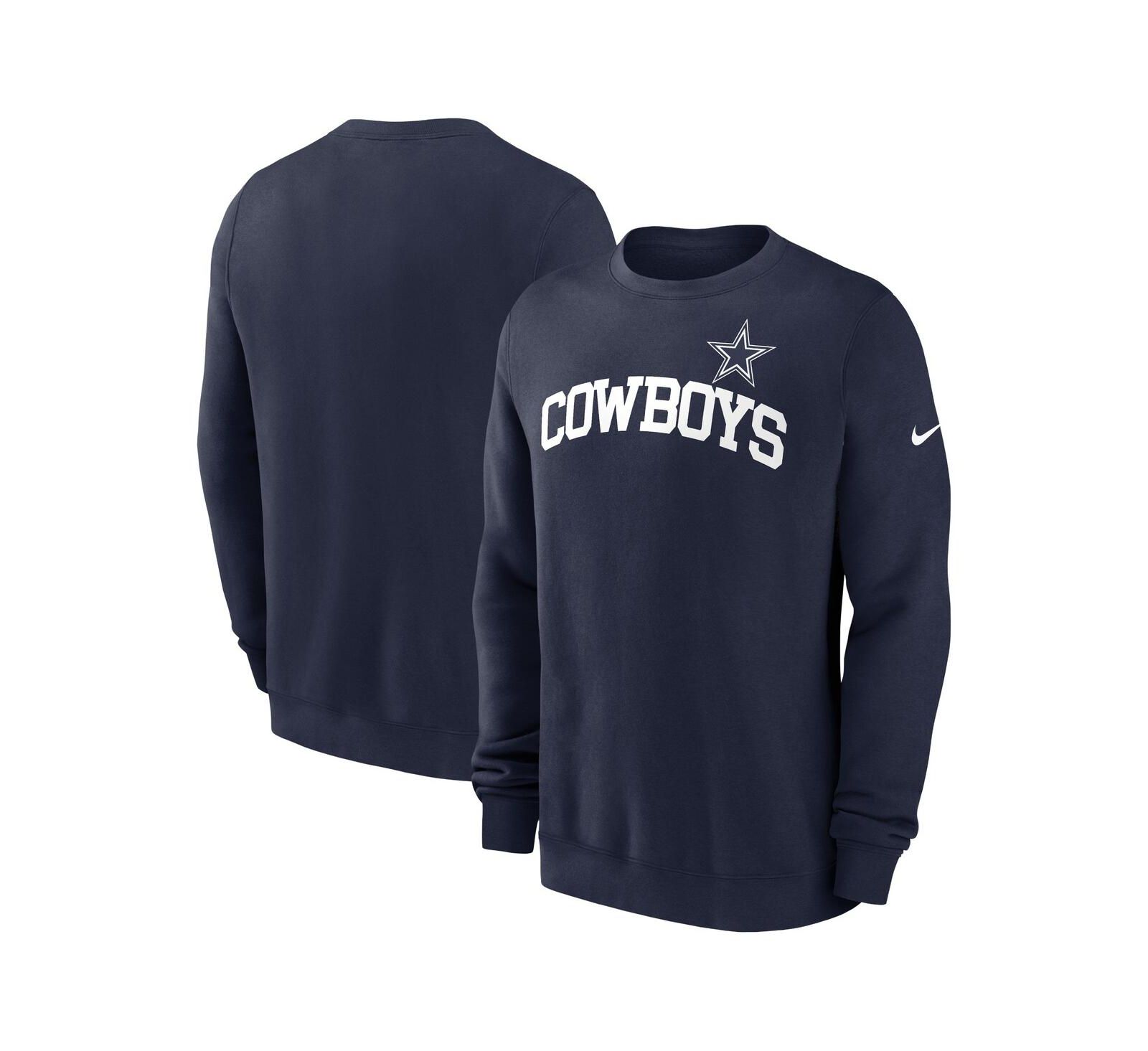 Мужской свитшот Nike Navy Dallas Cowboys Club Pullover