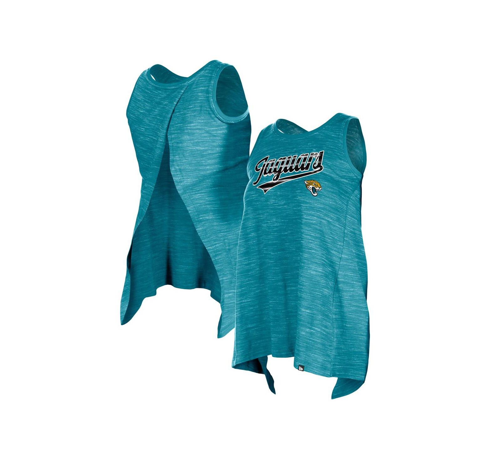 Женский спортивный топ New Era Teal Jacksonville Jaguars Space Dye Active Tank Top
