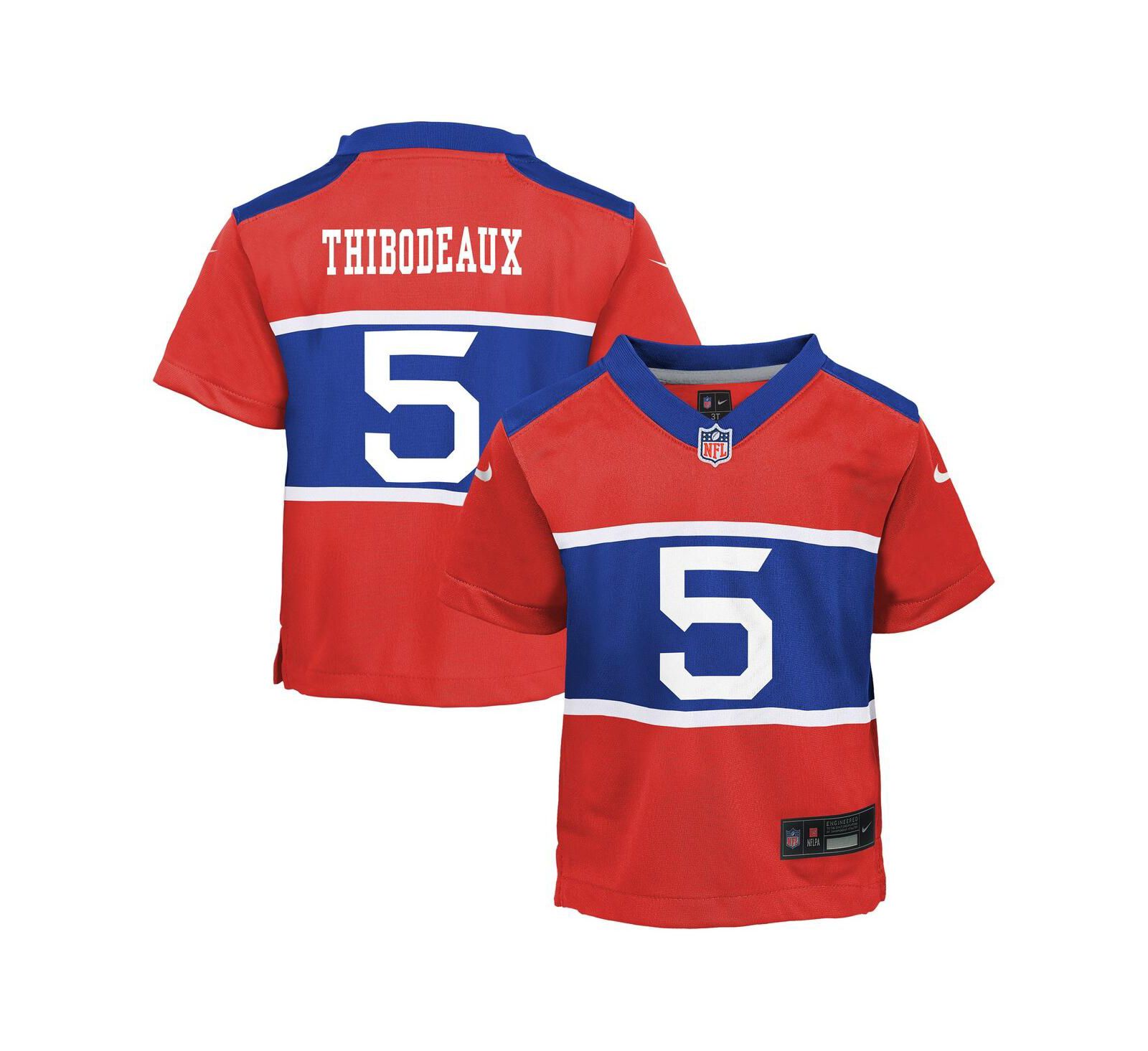 Nike Игровая джерси Kayvon Thibodeaux Century Red New York Giants Alternate для мальчиков и девочек