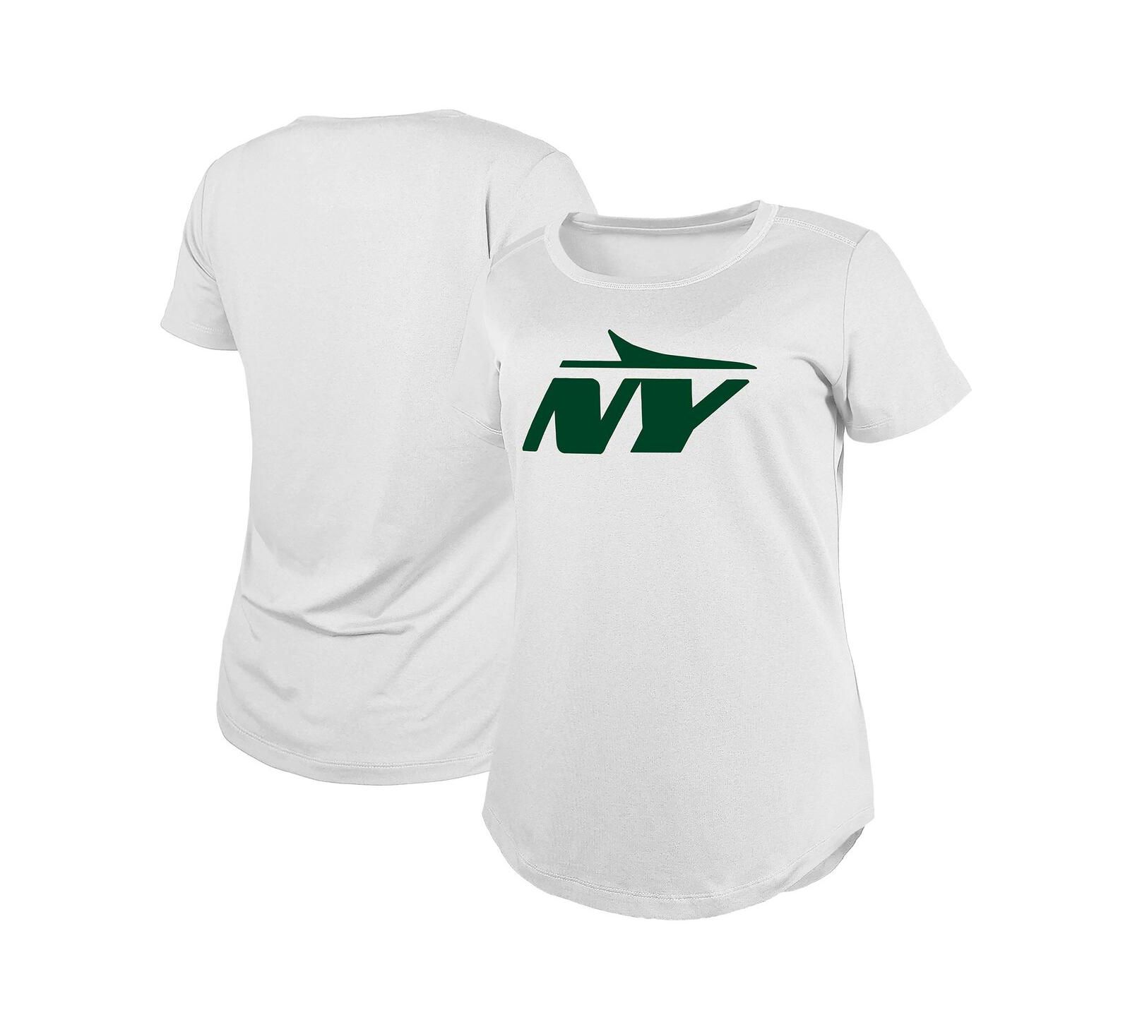 New Era Женская футболка New Era White New York Jets NY Logo T-Shirt