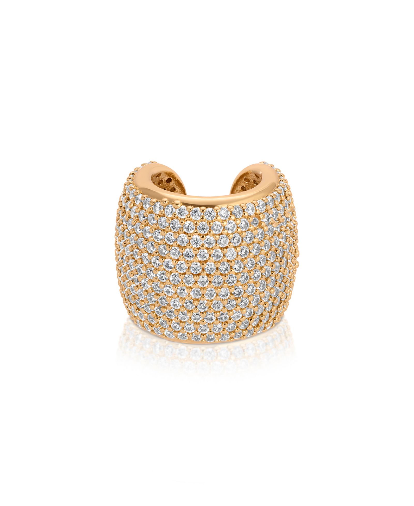 Массивные серьги-каффы ETTIKA Crystal Statement