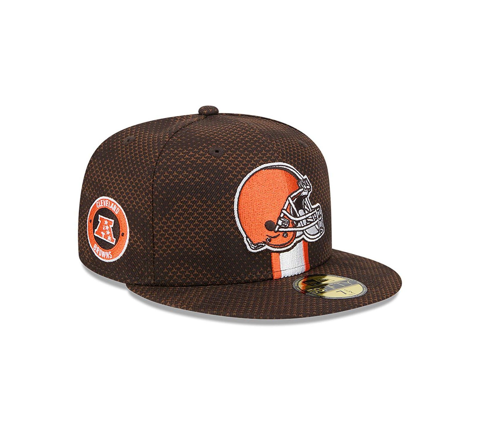 New Era Мужская кепка 59FIFTY Cleveland Browns 2024 Sideline Brown