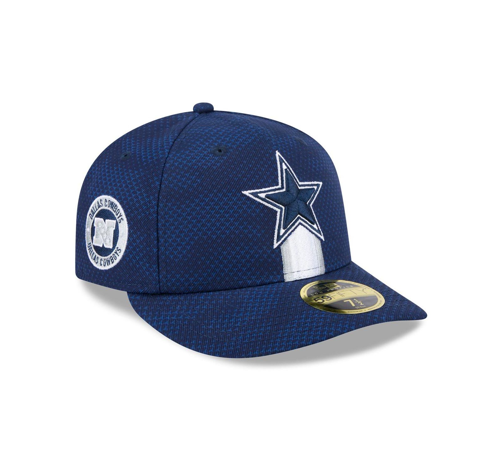 New Era Мужская кепка 59FIFTY Navy Dallas Cowboys 2024 Sideline Low Profile
