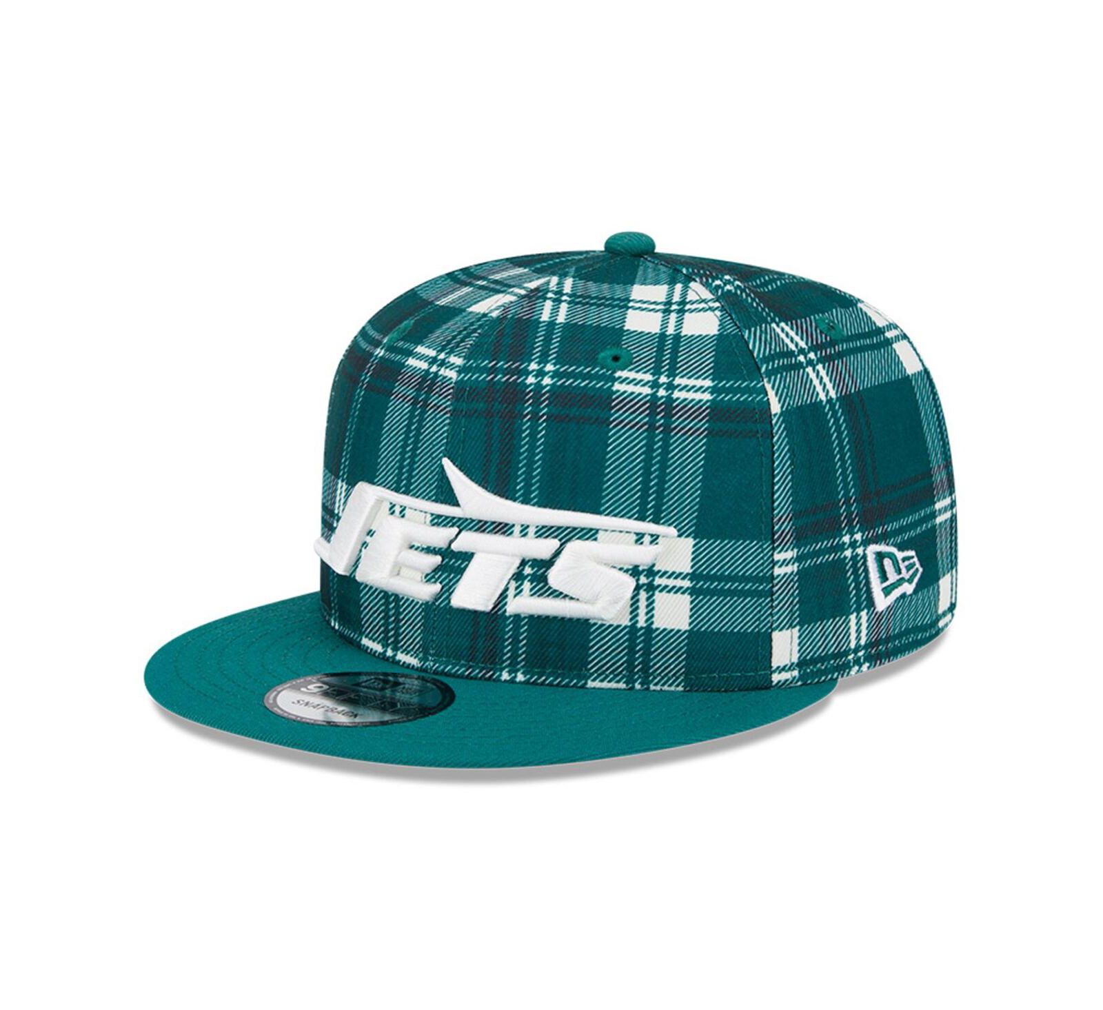 New Era Мужская кепка 9FIFTY Snapback New York Jets 2024 Sideline Statement зеленого цвета