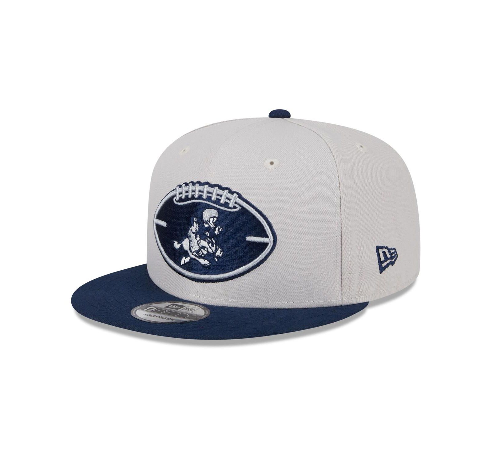New Era Men's Stone/Navy Dallas Cowboys 2024 Sideline Historic 9FIFTY Snapback Hat