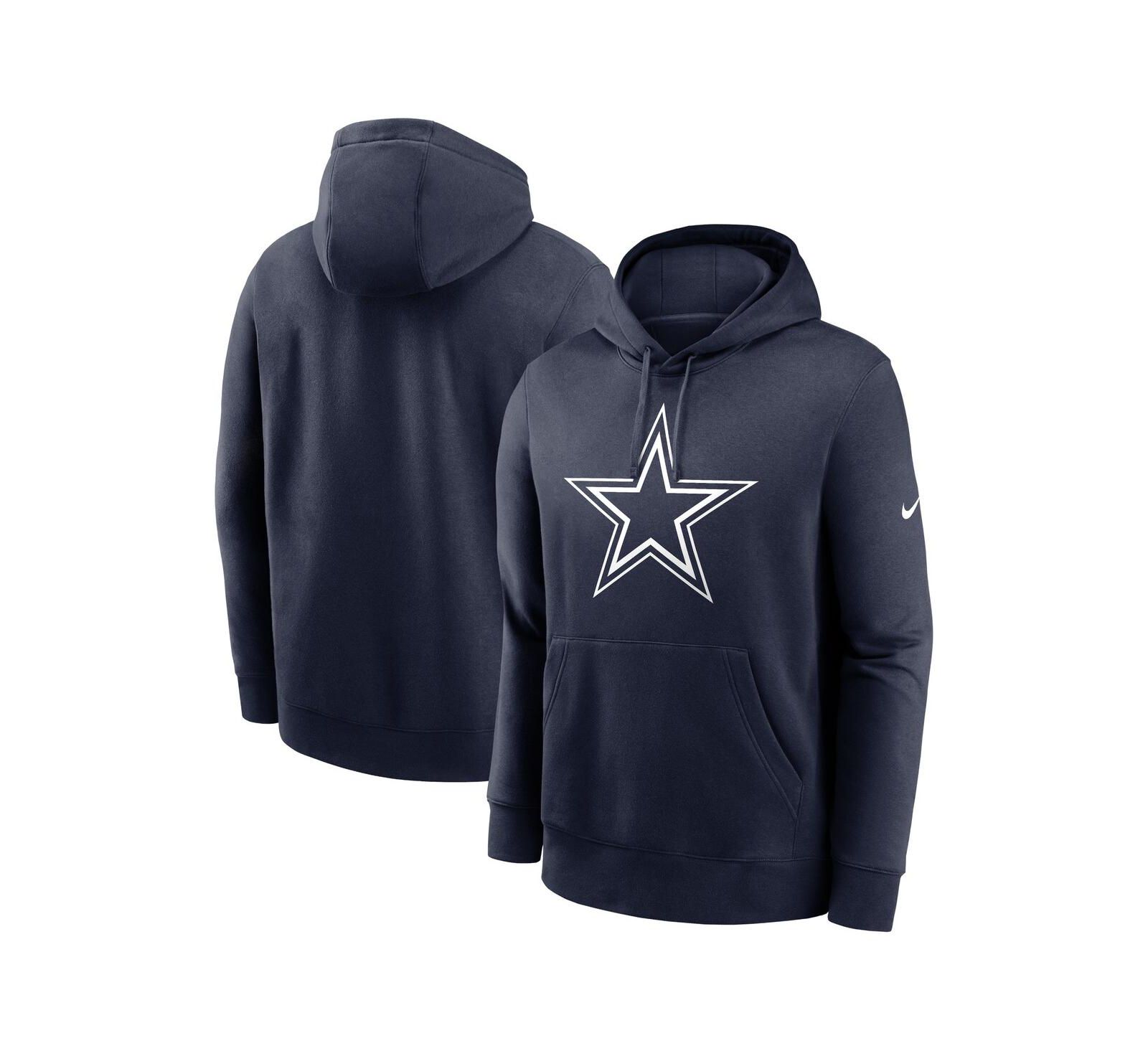 Мужское худи Nike Navy Dallas Cowboys Fan Gear Club Logo Pullover