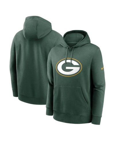 Nike Men's Green Green Bay Packers Club Logo Pullover Hoodie
