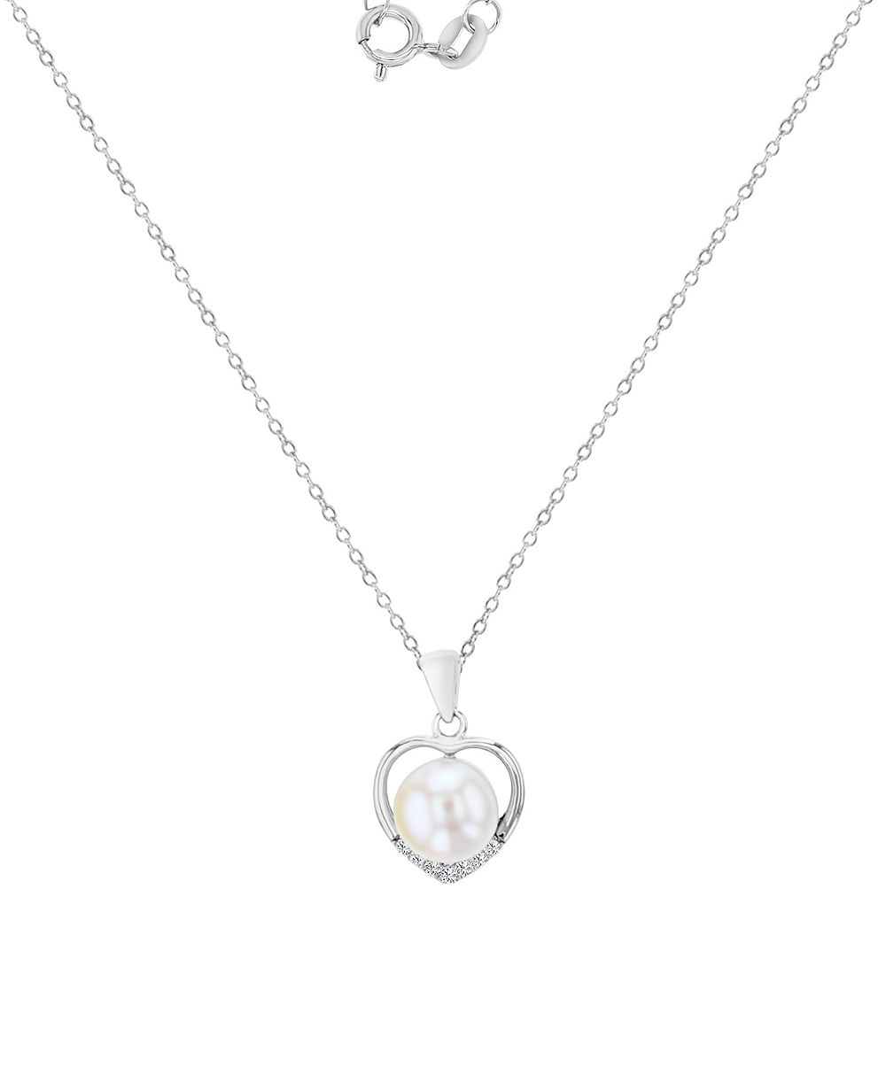 Ожерелье с фианитами (0.14 ct.t.w.) из стерлингового серебра