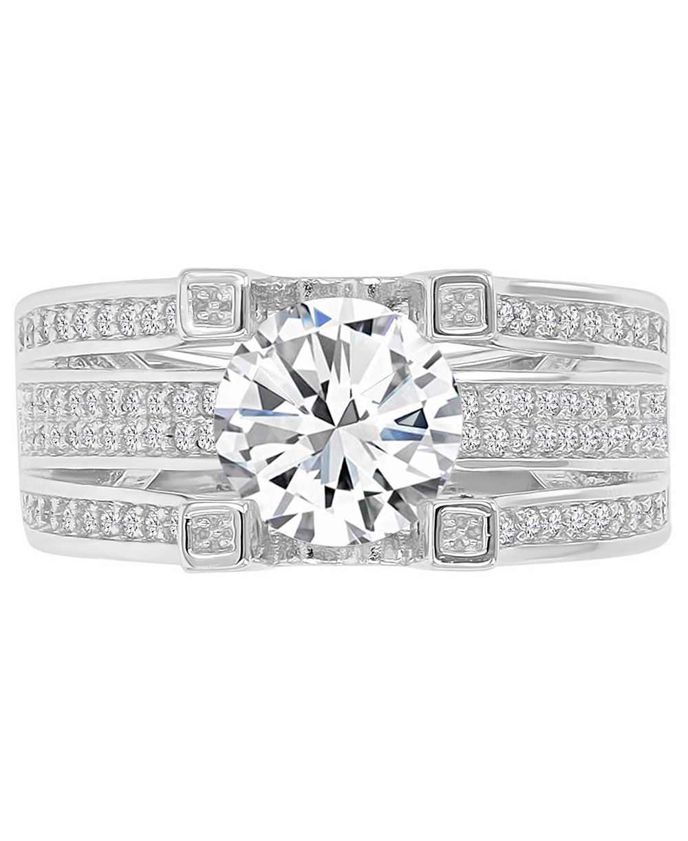 Macy's Cubic Zirconia Ring (3.46 ct.t.w.) in Sterling Silver