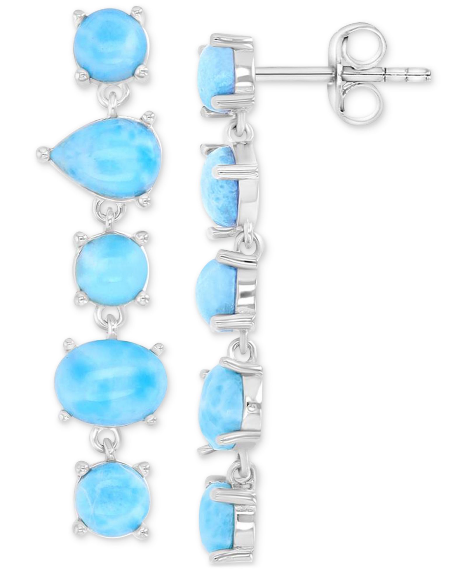 Серьги Opal (5.8 ct. t.w.) из стерлингового серебра