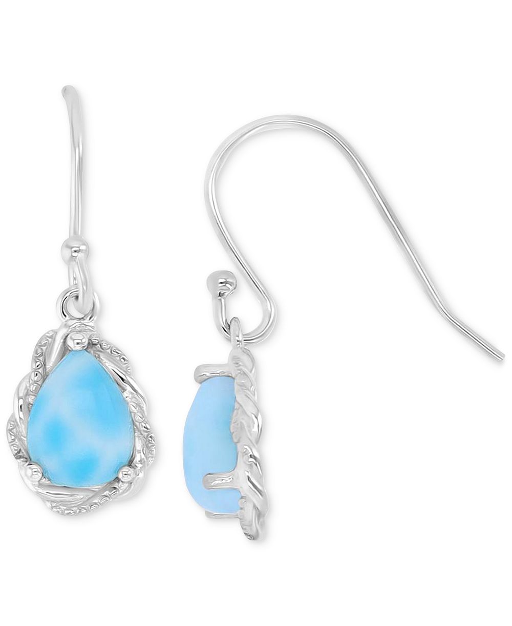 Серьги Macy's Opal (8 карат суммарно) из стерлингового серебра
