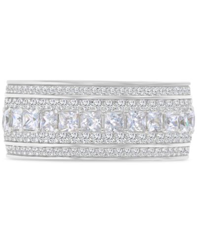 Mixed Cubic Zirconia Band Ring (6-3/4 ct. t.w.) in Sterling Silver