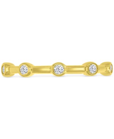 Кольцо с Cubic Zirconia Accent (1/3 ct. t.w.) в 14k Gold over Sterling Silver