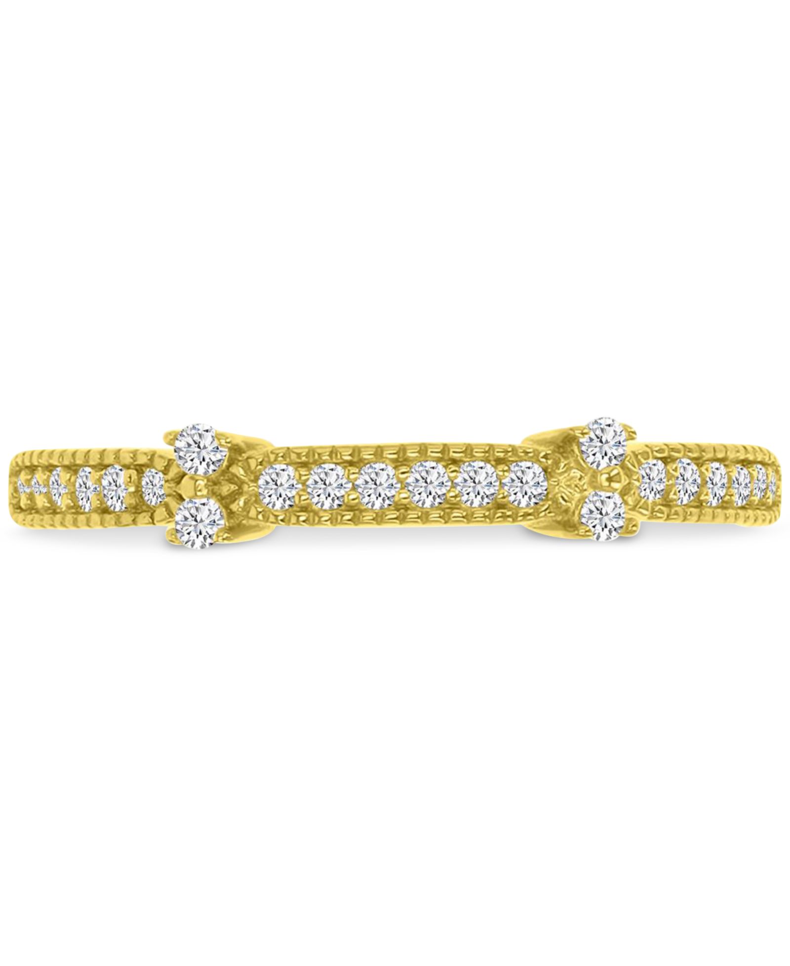 Кольцо Cubic Zirconia Accent в 14k Gold поверх Sterling Silver