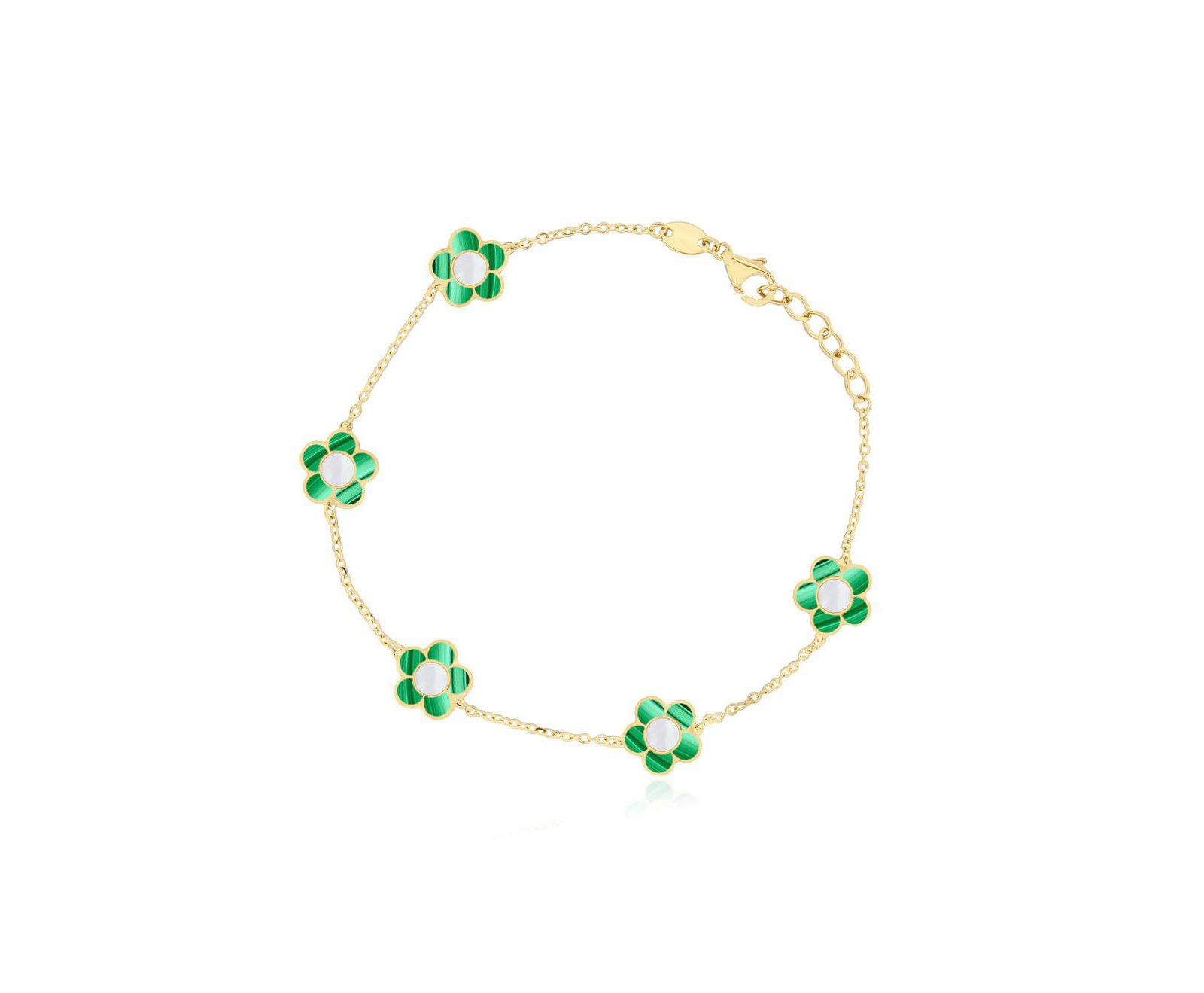 Браслет The Lovery Malachite Daisy