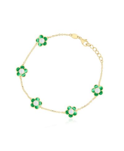 Браслет The Lovery Malachite Daisy