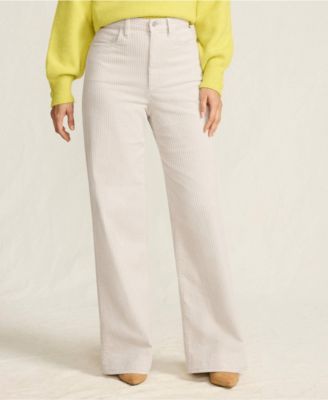 Брюки Lands' End Petite High Rise Wide Leg из вельвета