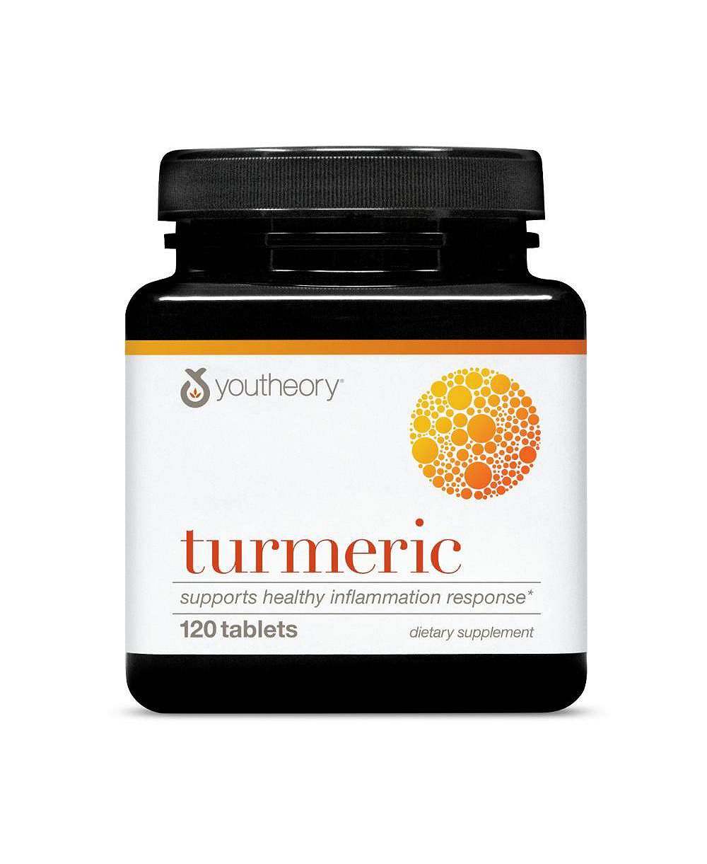 Youtheory Turmeric Advanced - 450 mg Turmeric Supplement - with 15 mg Black Pepper and 300 mg Olive Leaf Extract - 120 Vegetarian Tablets