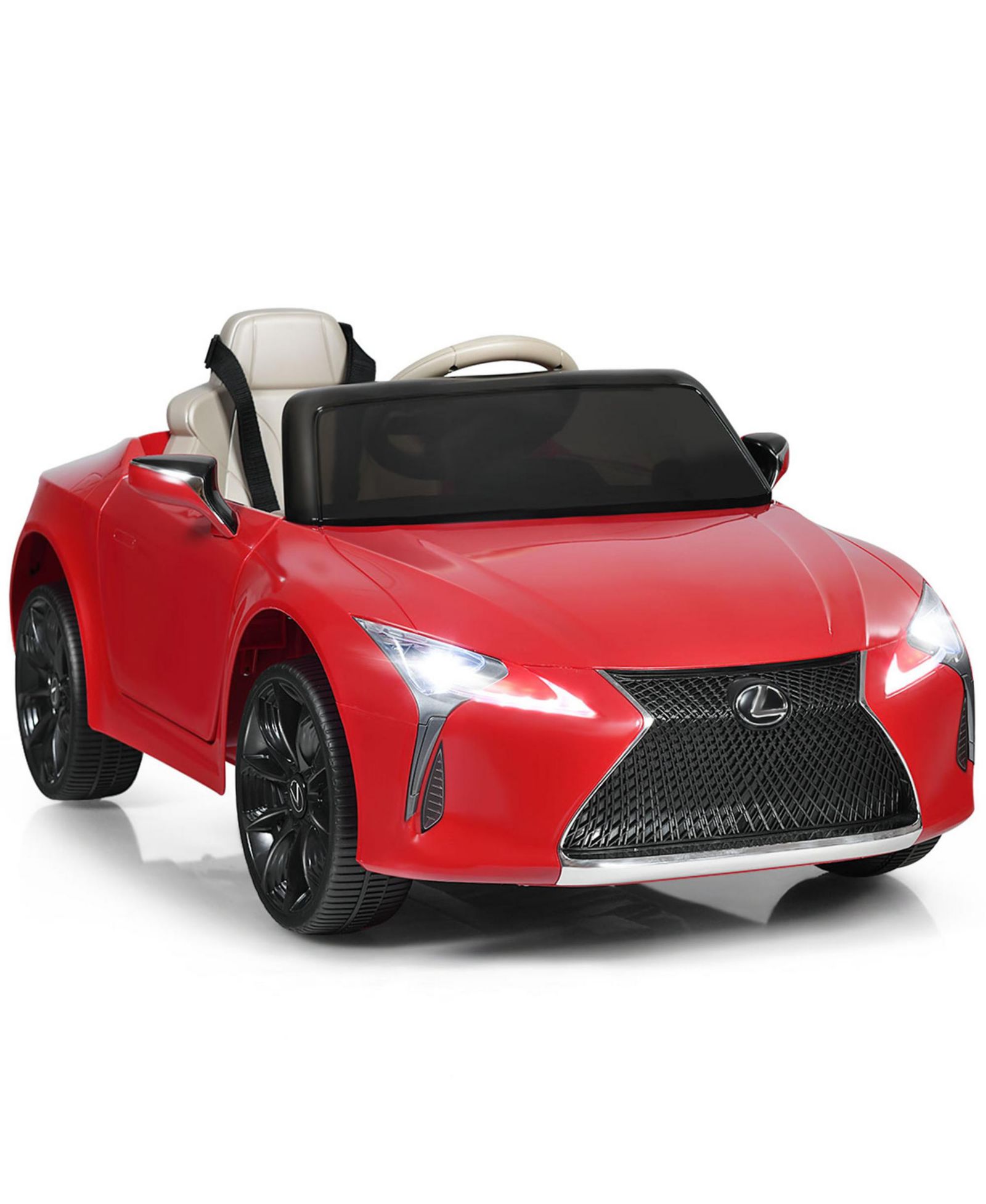 Gymax детская электромобиль Lexus LC500 с пультом управления MP3, белый
