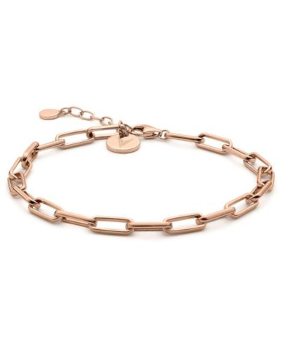 Женский браслет Vincero Cuban Link из полированного розового золота и стерлингового серебра